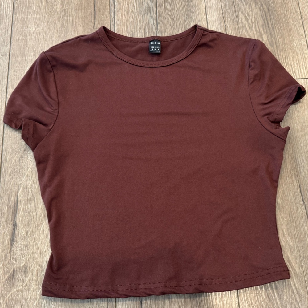 SHEIN Chocolate Brown Tee